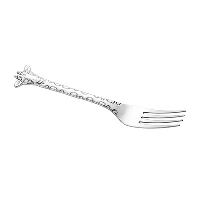 

Stainless Steel Coffee Spoon Cartoon Giraffe Shaped Cake Dessert Fork Spoon