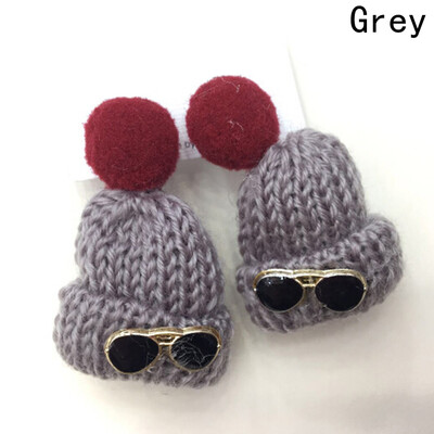 

2019 Small Hat Earrings Girl Youth Comedy Mini Jewelry Personality Fashion Hair Ball Hat Earrings Manufacturers Wholesale