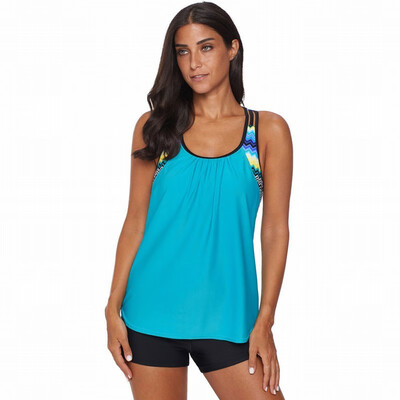 

Tankini vest two-piece mothers beach swimsuit