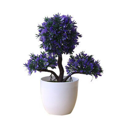 

Guest-Greeting Pine Simulated Potted Plant Fake Bonsai Home Office Desk Decor