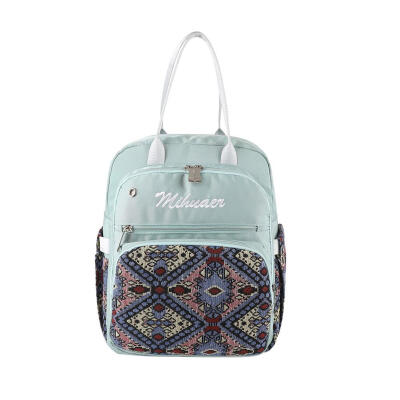 

Ethnic Women Mummy Storage Floral Print Backpack Baby Nursing Bag Handbag