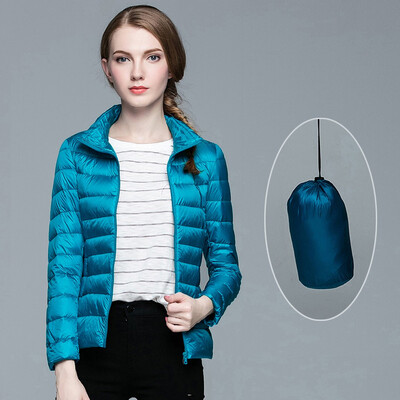 

Toponeto Fashion Women Lightweight Down Jacket Winter Jackets Slim Long Sleeve Overcoat