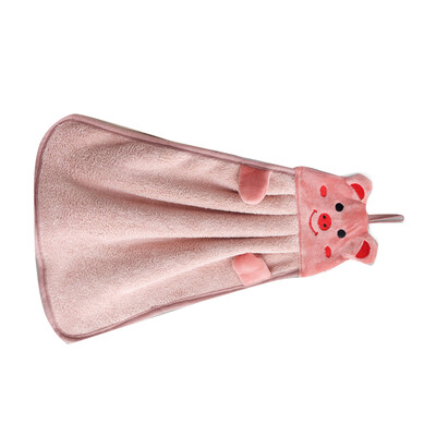 

Cute Animal Hand Towel Kids Chidren Microfiber Absorbent Hand Dry Towel Kitchen Bathroom Soft Plush Dishcloths