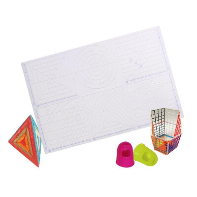 

Multi Purpose 3D Printing Pen Template Soft Silicone Mat 3D Drawing Templates Copy Board with Fingerstalls