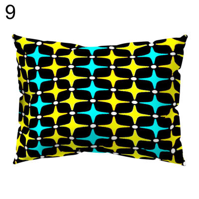 

Flower Rhombus Plaid Triangle Pillow Case Cushion Cover Sofa Bed Car Cafe Decor