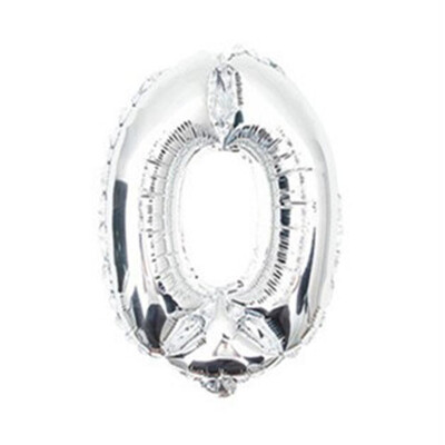 

FUNNYBUNNY 40" Number 0-9 Thickening Silver Foil Air-filled Helium Mylar Balloons for Birthday & Party & Wedding Anniversary