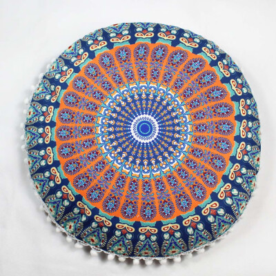 

Siaonvr Indian Mandala Pillows Round Bohemian Home Cushion Pillows Cover Case Cushions