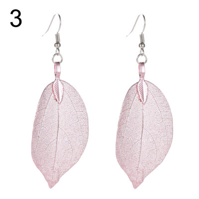 

Vintage Party Hollow Leaf Drop Dangle Women Statement Hook Earrings Jewelry