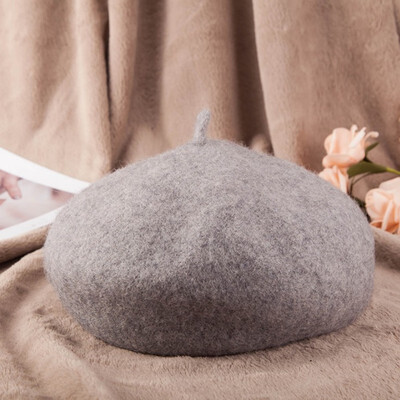 

Autumn winter new lady wool bud cap sweet pumpkin cap warm yuezi cap