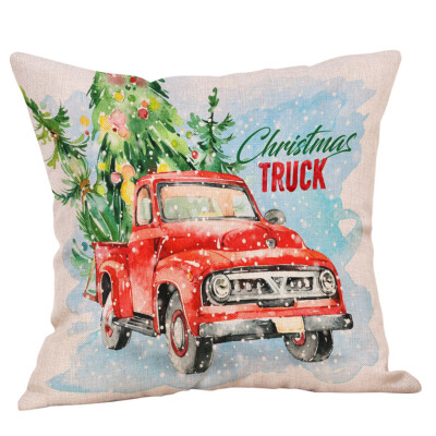 

Siaonvr Christmas Throw Pillow Cover Pillowcases Decorative Sofa Cushion Cover