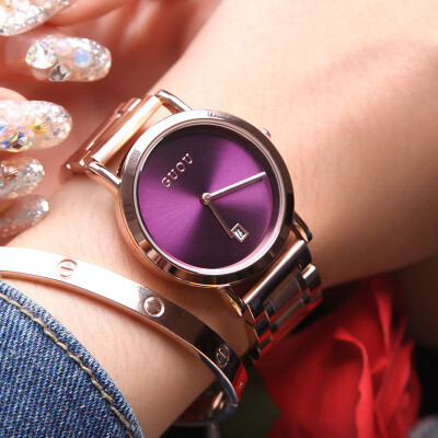 

Korean version of the trend of womens ultra-thin steel strip stainless steel quartz watch fashion watch