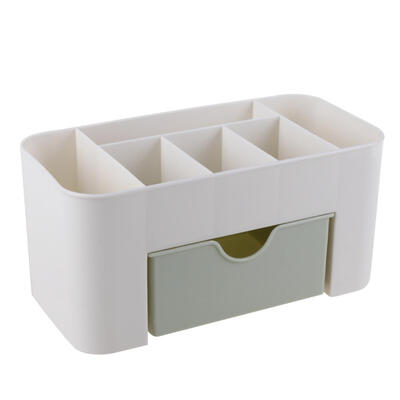 

Creative Desktop 6 Grid Makeup Organizer Storage Cosmetic Case with Drawer