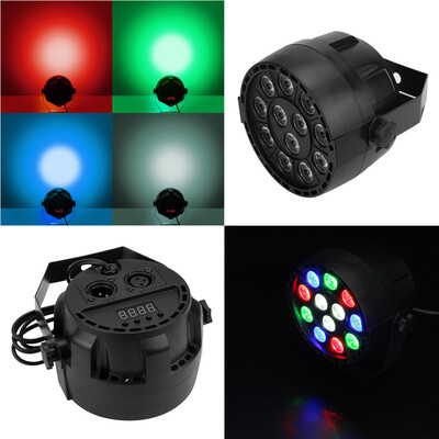 

〖Follure〗18W 12LEDs Colorful PAR Stage Light by DMX512 8CH for Disco Bar Party Stage