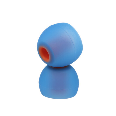 

3 Pairs 6 pcs  M S 38mm Soft Silicone Ear Tips Earbuds Ear Caps Ear Sleeve Dual Color Ear Pads Cushion for In-ear Earphones Head