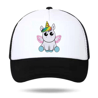 

Fashion Cartoon Rainbow Unicorn Cotton Hat Fashion Sun Hat Golf Hat Snapback Adjustable Baseball Caps