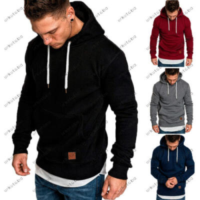 

New Mens Outwear Sweater Winter Hoodie Warm Coat Jacket Slim Hooded Sweatshirt