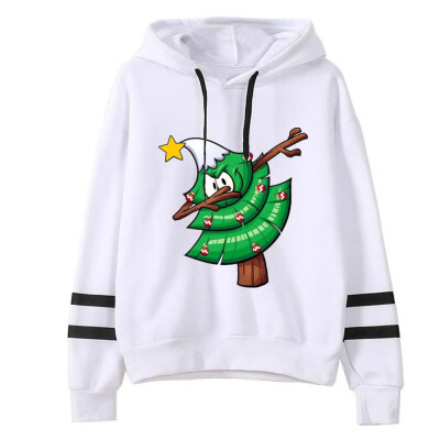 

Tailored Women Christmas Print Hooded Long Sleeves Sweatshirt Hooded Pullover Tops Shirt