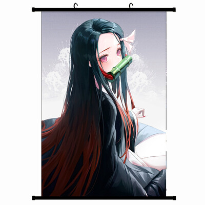 

Demon Slayer Kimetsu no Yaiba Poster Prints Anime Scrolls Poster Banners for Collect Home Wall Bedroom Decoration
