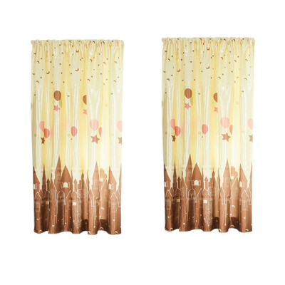 

Gobestart 2 PCS Vines Leaves Tulle Door Window Curtain Drape Panel Sheer Scarf Valances