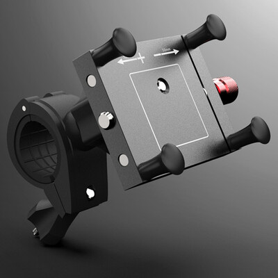 

1x Adjustable CNC Motorcycle Rearview MirrorHandlebar Mount Mobile Phone Holder