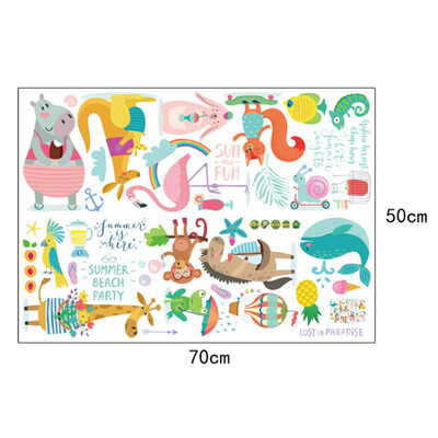 

〖Follure〗DIY Cute Cartoon Background Wall Becoration Wall Stickers Personalized