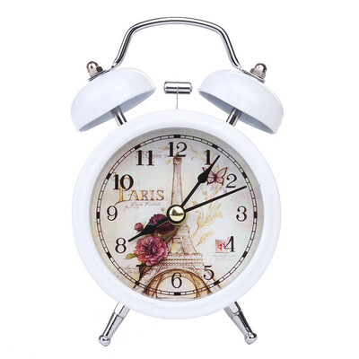 

Gobestart Small Bed Compact Travel Quartz Clock Cute Portable