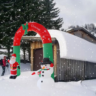 

Siaonvr Inflatable Arch Santa Claus Snowman Christmas Outdoors Ornaments Home Shop Decor