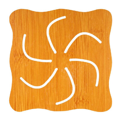 

Heat Insulation Mat Bamboo Wood Insulation Mat Heat Resistant Trivet Mat Hot Pot Holder Cute Table Mat 57"57"018