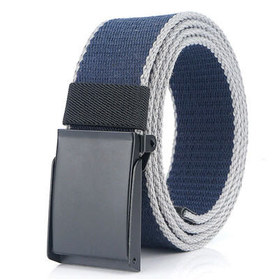 

New Mens belt Quality Canvas Automatic Buckle belts Fashion Casual Mens Leather belt Youth Students Jeans chain belt