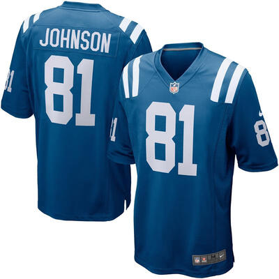 

Mens Football Jersey Indianapolis Colts Andre Johnson Royal Blue Game Jersey