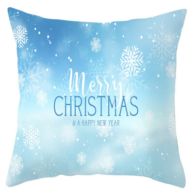 

Christmas Snow Series Pillowcase Printing Throw Pillowcase Christmas Snowman Home Decor Cushion Cover for Sofa Couch