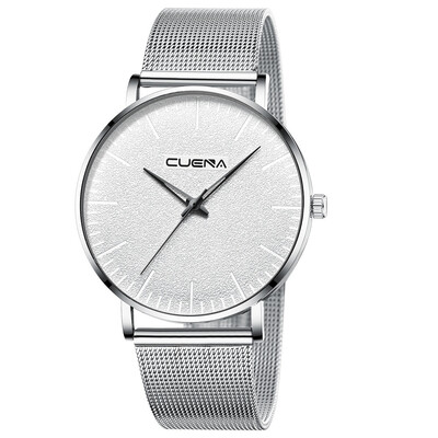 

Gobestart CUENA Casual Watches Mens Sport Wrist Watch Quartz Stainless Steel Mesh Band