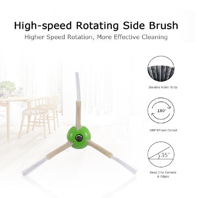 

Robotic Vacuum Cleaner Filters Sweeping Brushes Multi-surface Rubber Brush Kit Replacement Accessories for iRobot Roomba i7 i7 i7
