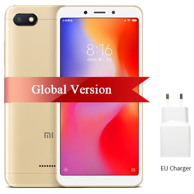 

Global Version Xiaomi Redmi 6A 2GB 16GB 6 A Helio A22 Mobile Phone 130MP Rear Camera 3000mAh 545" 189 Full Screen 1440720