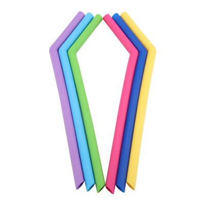 

Greensen Reusable Silicone Draw 6pcslot Reusable Silicone Straw StraigntBent Fruit Juice Milky Tea Drinking Straws
