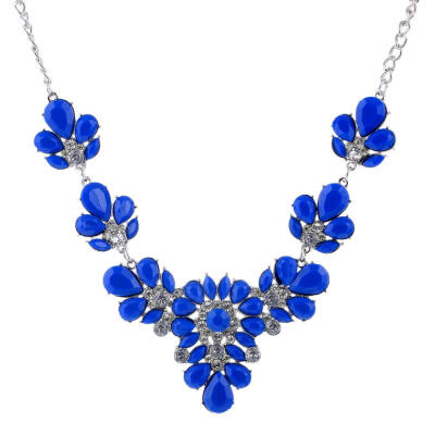 

Bohemia Yellow Flowers Rhinestone Crystal Necklaces For Women Vintage Chocker Necklaces Statement Choker Necklace Women Jewelry