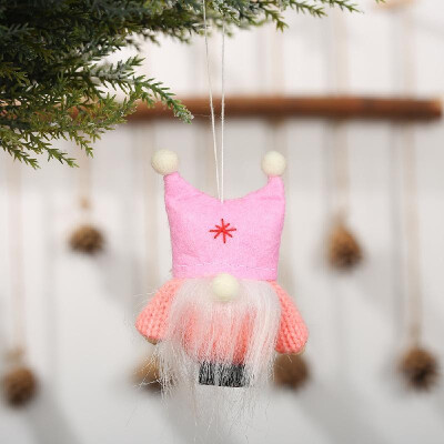 

Christmas Ornament Plush Doll Cute Old Men Faceless Doll Hanging Pendant Decorations Christmas Gift Home Party Xmas Decoration