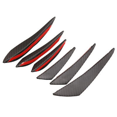

Universal Car Body Kits Front Bumper Fin Splitter Spoiler Canard Valence Paste Type for Repair Maintenance Decoration