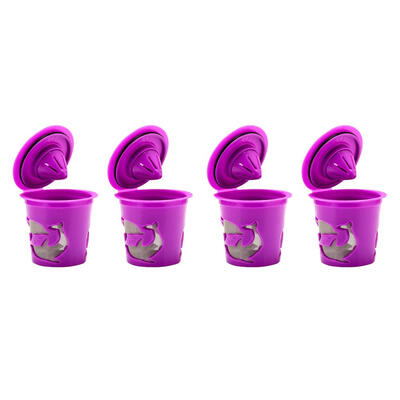 

4pcs Refillable Coffee Capsule Reusable K-Cup Filter for Keurig Machines