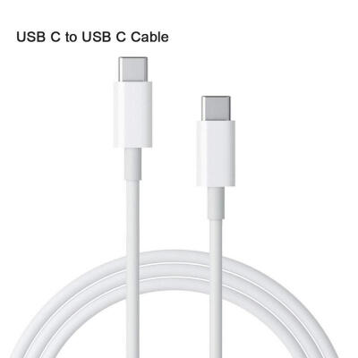 

Type USB C-C Cable 5V 3A 33ft USB Type C to Type C Fast Charging Cable for Galaxy S10S9 Pixel 3XL&More - White-1m