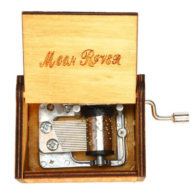 

Vintage Wooden Music Box Antique Hand Crank Clockwork Music Box Home Decor