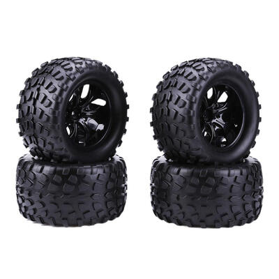 

4pcs 110 RC Rally Car Tires Rubber Tyre Wheel Rims for Tamiya HPI RC Car