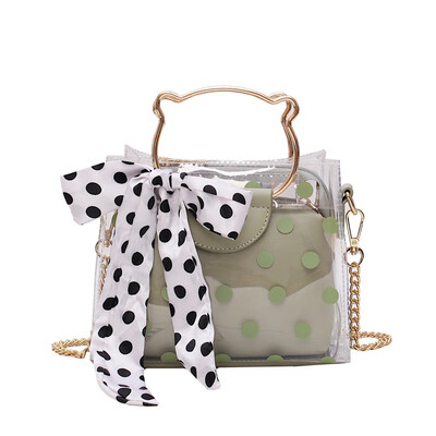 

Small bag female 2019 spring new tide pearl shoulder bag Korean version of the chain fashion wild Messenger bag small square bag