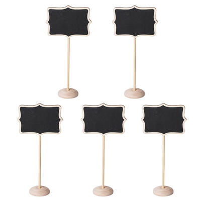 

5pcsset Mini Small Wooden Chalk Blackboard Signs Chalkboard Message Board