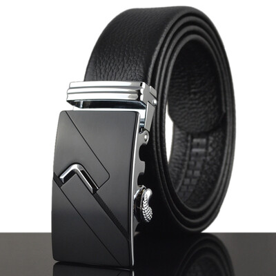 

Automatic buckle layer leather belt belt men LY36-0643-5