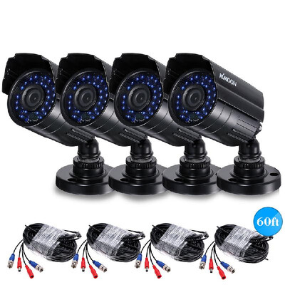 

KKmoon 41080P 2000TVL AHD Waterproof IR CCTV Camera 460ft Surveillance Cable Support IR-CUT Night Vision 30pcs Infrared Lamps