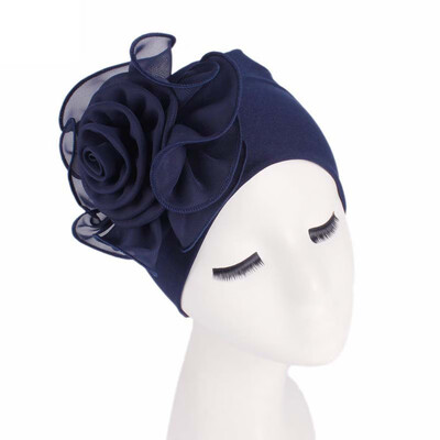

Women Casual Beanie Head Scarf Turban Cap Flower Muslim Cancer Chemo Hat Cover
