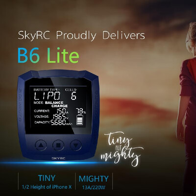 

SKYRC B6 Lite Balance Charger 220W 13A DC Smart Battery Charger for LiPo LiIon LiFe LiHV NiMH NiCd Pb Battery