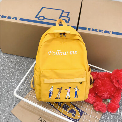 

Schoolbag Girl Korean version of high school students insfeng BF simplicity Sen Department of Japanese ancient feeling backpack ti