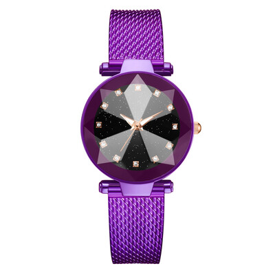 

Star Watch Womens Watch New Diamond Studded Silicone Quartz Watch